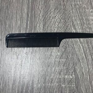 Vintage Goody Rat Tail Teasing Comb Black Plastic 8 Inches VTG Hair Accessories